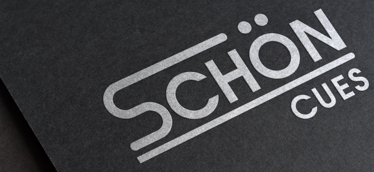 schon cues logo design