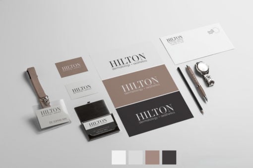 hillton dermatology logo design