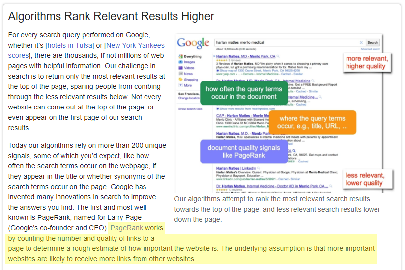 Google-Explanation-of-PageRank-and-why-backlinks-are-important-for-search-rankings