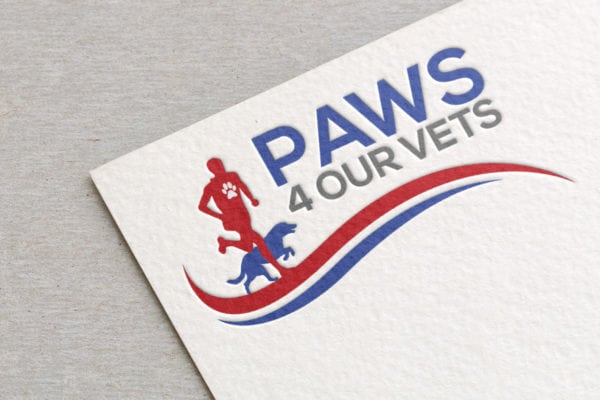 paws 4 our vets logo design