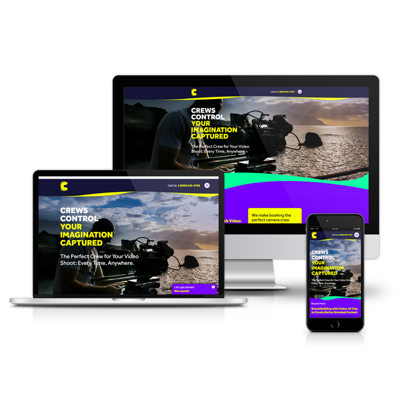 Crews Control Website Design