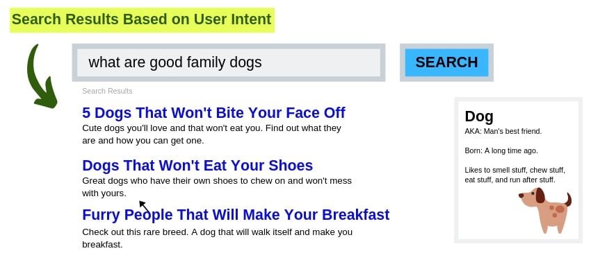 user search intent