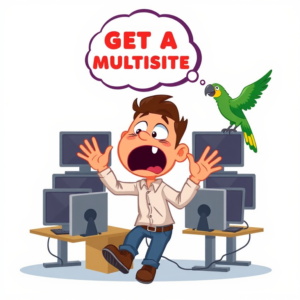 Get a Multisite says Polly the parrot